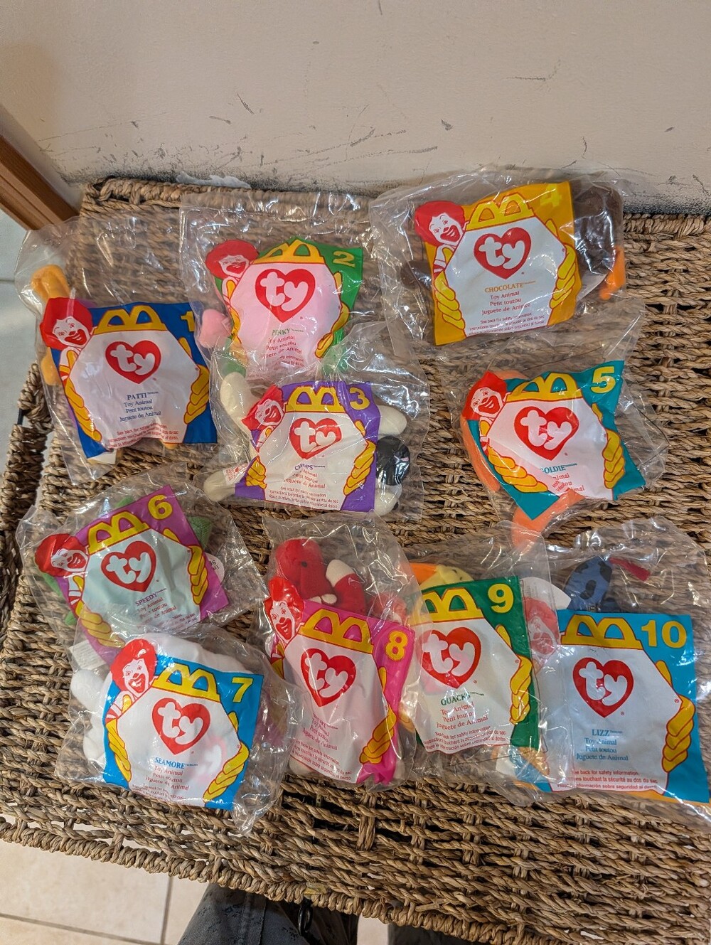 1997 Full Set McDonald's Happy Meal Toy TY Beanie Babies  Assortment